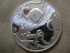 2017 Wisdom Owl 1oz Silver Coin