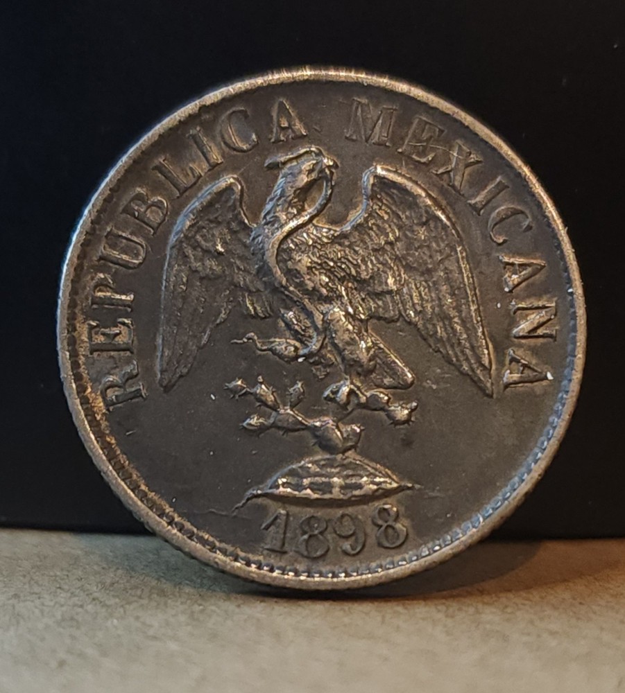 1898 Mo Mexico 20 Centavos