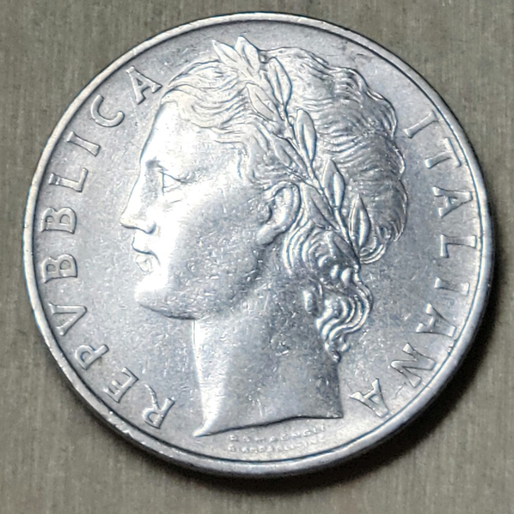 1961 Italy 100 Lire – Stainless Steel Coin – Italian – World Coin – Europe B113