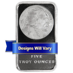 5 Troy oz Hallmarked Silver Bar .999 Fine Secondary Market