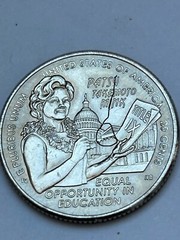 Error 2024-D PATSY TAKEMOTO MINK Quarter #77 on South Wing of Capitol building