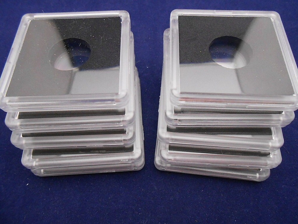 10 – 2×2 SNAPLOCK for US Penny (Cent), 19mm, Square Coin Capsule Holder