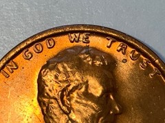 1972 P Lincoln Cent. Doubled die Obverse. FS-108. BU-Red. Clockwise Rotation.