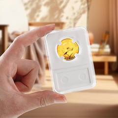 10-Pack 33mm Coin Slab Display Holder, Clear Acrylic Storage Case for U.S. 1 oz