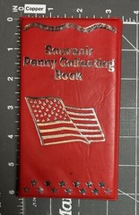 Souvenir Penny Collecting Book Coin Album Red Passport Elongated Pressed Penny