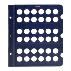 Blank Page for Whitman Classic Dimes Album – 36 Openings