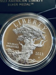 2023-P 1 oz Proof American Liberty Silver Medal (Box, CoA)