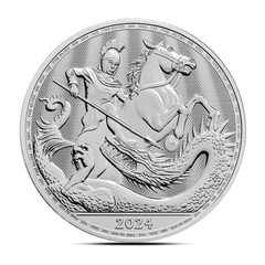 2024 1 oz British St George and the Dragon Silver Coin (BU)