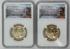 2025 P D Sacagawea $1 Mary Kawena Pukui NGC MS 68 🔥FIRST RELEASES🔥
