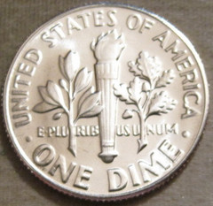 SELLING AS SHOWN – 1967 SMS UNCIRCULATED ROOSEVELT DIME~NICKEL CLAD COPPER~405