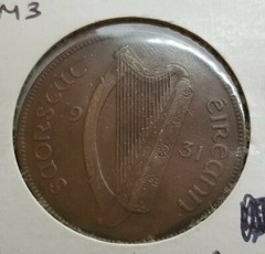 Ireland 1931 Penny KM3 XF cv 7.50