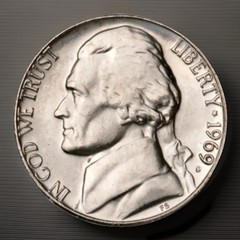 1969-S Jefferson Nickel GEM BU UNC From Original Roll FAST SHIPPING