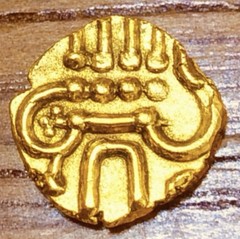 Ancient Gold Coin Indian Vijayanagar Empire- 1336CE to 1646CE- Beautiful Details