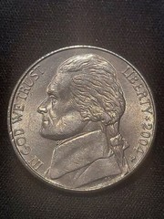 2004 P Jefferson Nickel Lousiana Purchase/Peace Medal – Great Condition