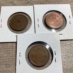 1952-53-54 Japan 10 Yen (Showa Dynasty) with Reeded Edge-3 consecutive years