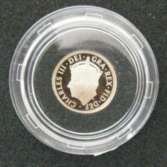 2023 Royal Mint Gold Proof Coronation Quarter Sovereign – with Box