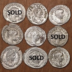 Ancient Roman Empire Silver Antoninianus Coin | Very Fine | 1700+ Years Old