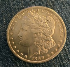 1888-O Morgan Silver Dollar AU Uncertified #418