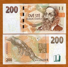 Czech Republic, 200 Korun, 2018, P-19, Serie K UNC
