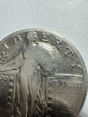 1926 S Standing Liberty Quarter – Fine – 90% Silver 25 Cents – Scarce Date