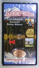 ANA Money Museum Souvenir Elongated Cent Album, New with Rolled Cent
