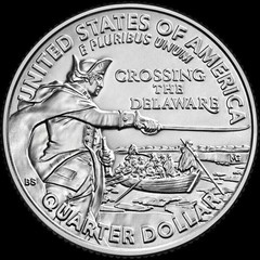 2021-D Crossing the Delaware Reverse Uncirculated U.S. Mint Quarter