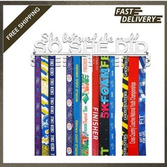 Medal Hanger Wall Mount Display Stainless Steel Large Capacity Exercise Runner