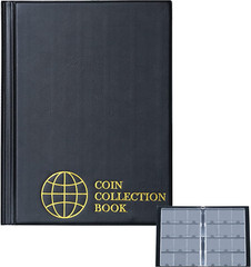 Coin Flip Holder Albums – 120 Pockets 2X2 Inches Coin Storage Books for Coin Car
