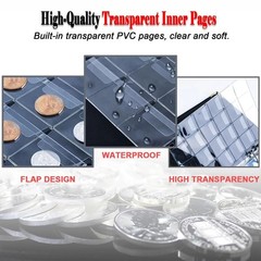 480 Pockets Coin Collection Book Holder Display Storage Case Album for Collector