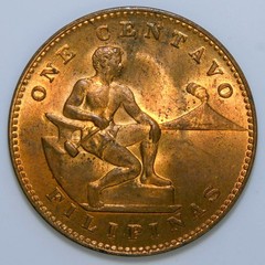 1944-S Philippines One Centavo Filipinas United States of America BU CSD