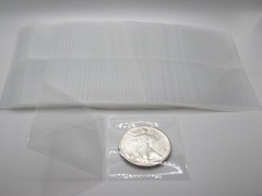1000 2.5″ Polypropylene Coin Flips+paper inserts – PVC-free holders / large size