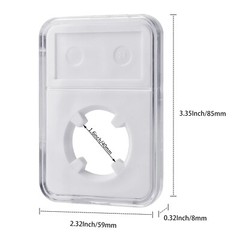 6 Pack 40mm Slab Coin Snap Holders US Silver Eagle / Flexible Variation Options