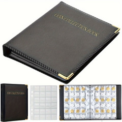 480 Pocket Coin Storage World Book Large Capacity Folder Album for small coins