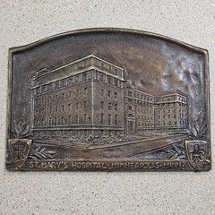 Vintage St. Mary’s Hospital In Minneapolis Minnesota Bronze Plaquette Medallion