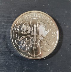 1 oz silver coin 2013 Silbermünze Wiener Philharmoniker Republik Österreich