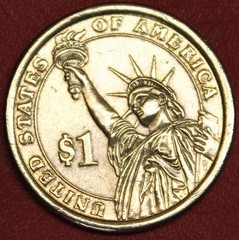 HOBO Nickel Grateful Dead Dancing Bear Real US Golden Dollar 26.5 mm