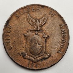 1941-M 1 Centavo Fair Philippines US Manila Mint Bronze Coin One USA