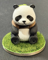 2025 2 Oz .999 Fine Silver Truth Guard Panda Bamboo Hunter Antiqued Silver Coin!