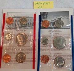1984 Uncirculated Coin Sets from the Denver and Philadelphia Mints