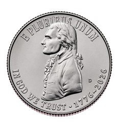2026 D Declaration of Independence Quarter – UNC- Ships After 7/10