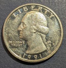 1991-S Washington Quarter – Proof