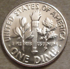 SELLING AS SHOWN – 1967 SMS UNCIRCULATED ROOSEVELT DIME~NICKEL CLAD COPPER~405