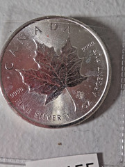 2014 Canada Maple Leaf $5 SILVER DOLLAR Coin bb8 26155