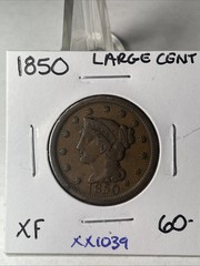 Better Date 1850 LARGE CENT In Extra Fine Condition XX1038