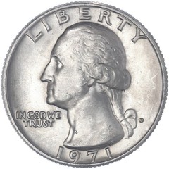 1971 D Washington Quarter BU US Coin See Pics M263