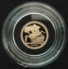 2023 Royal Mint Gold Proof Coronation Quarter Sovereign – with Box