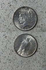 1922 $1 Peace Dollar 90% Silver Circulated US Coin