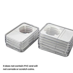 10 PCS Coin Slab Display Holder Storage 38mm for Morgan/Peace/Ike Silver Dollar