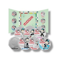2025 Monopoly 90th Anniversary – Silver Plated Coin Pack Set