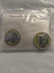 Vietnam War Coin Collection Mai Loc Fire Support Huey Door Gunner Kennedy Box1-7